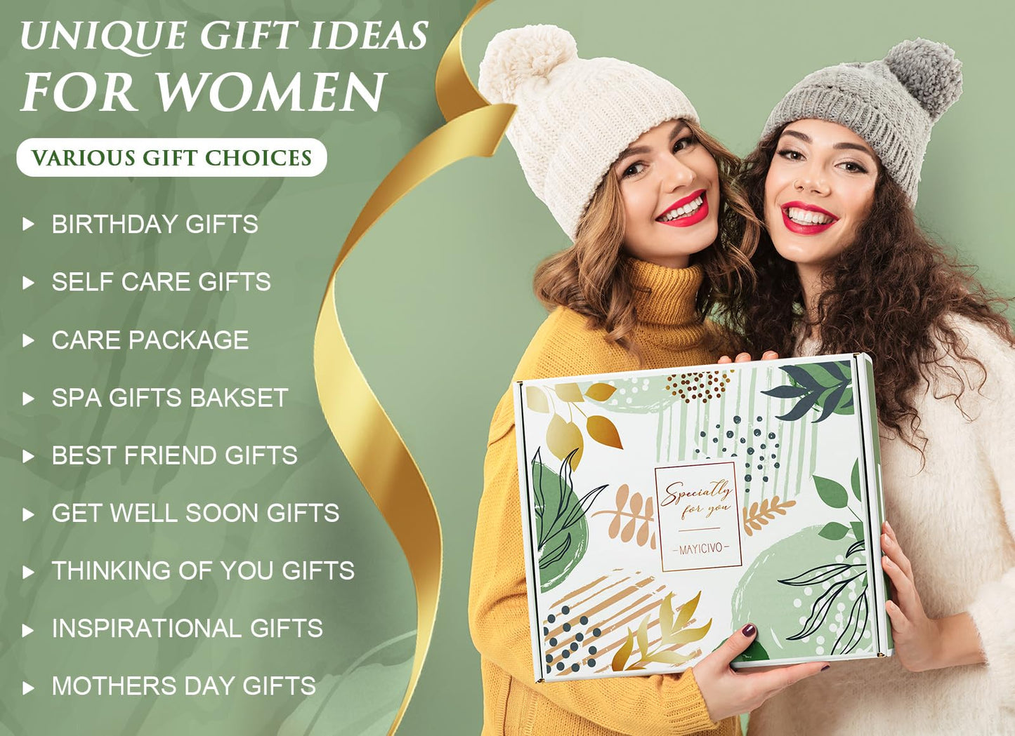 Self Care Gifts for Women Get Well Soon Gifts Basket, Birthday Gifts for Women Care Package Relaxing Spa Gifts Thinking of You Gifts w/ Blanket, Unique Mothers Day Gifts for Mom Her Friend Sister Wife