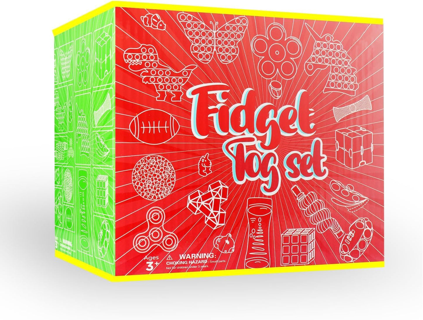 Fidget Toys, 126 Pack Party Favors for Kids 8-12 4-8, Sensory Toys Bulk Autism Autistic, Treasure Box Toys for Classroom, Stocking Stuffers, Goodie Bag Stuffers, Christmas Birthday Gifts Prizes