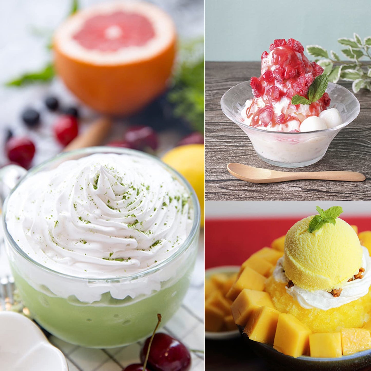 Hand Crank Ice Crusher Food Grade Mini Snow Cone Machine Home Use White (White)