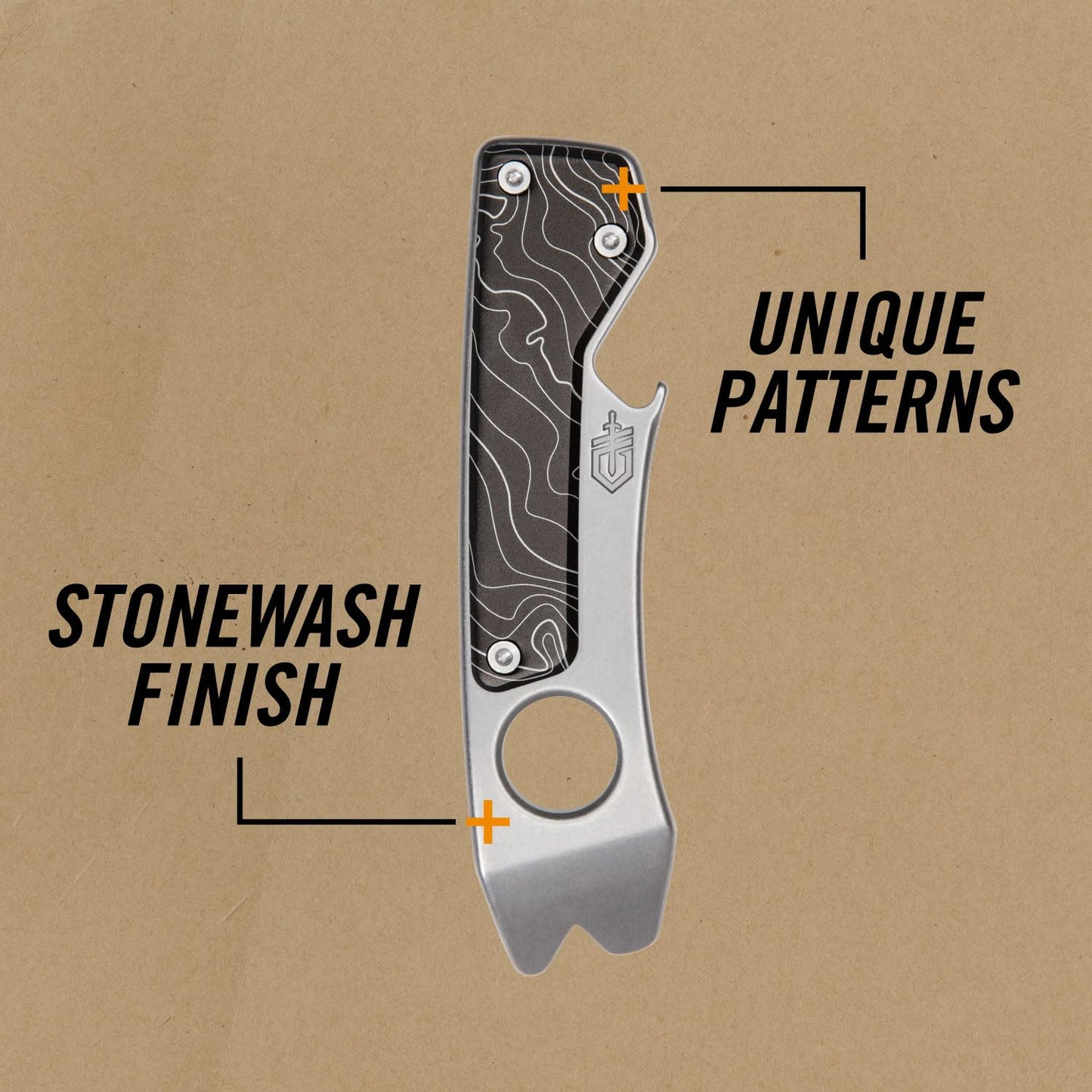 Gerber Gear Shard XL EDC Multi-tool 6-in-1 Keychain Multitool with Pry Bar, Wire Stripper and Bottle Opener, Stainless Steel