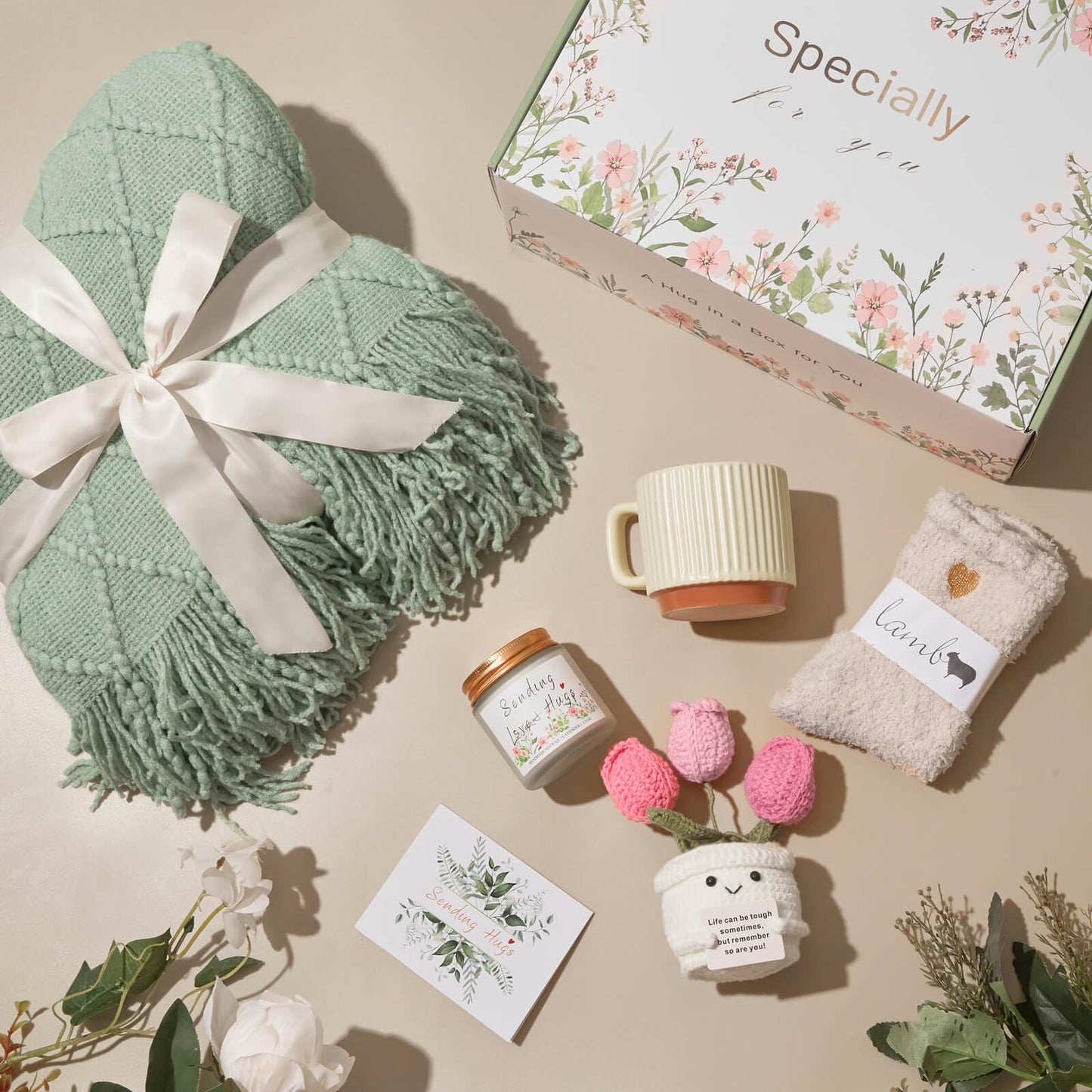 Self Care Gifts for Women, Get Well Gifts, Birthday Gift for Women Care Package, Sympathy Basket Inspirational Baskets, Thinking of You Gift Ideas for Mom Mother Wife Her Sister Friend