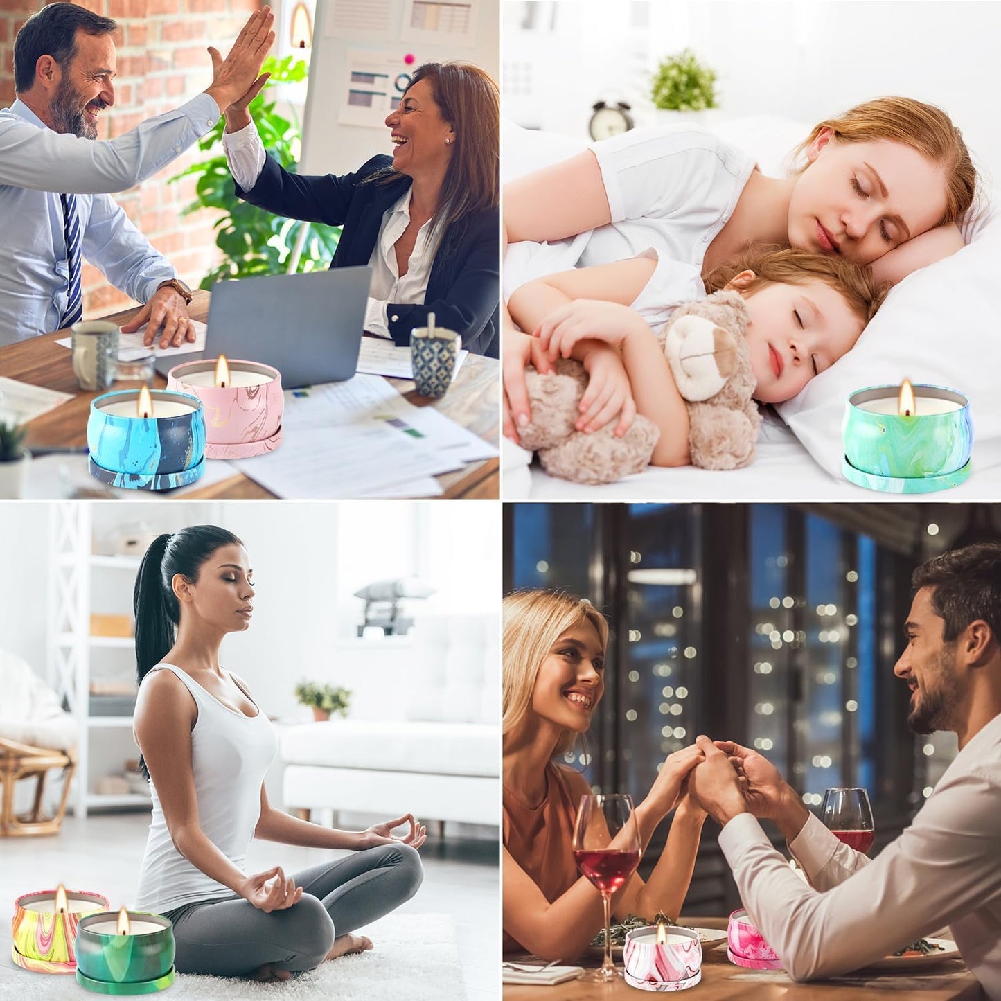 Howemon 36 Pack Scented Candles Set for Home, Relaxing Stress Relief, Aromatherapy - Natural Soy Wax and Fragrance - Gifts for Women, Mom, Best Friend, Wife, Birthday