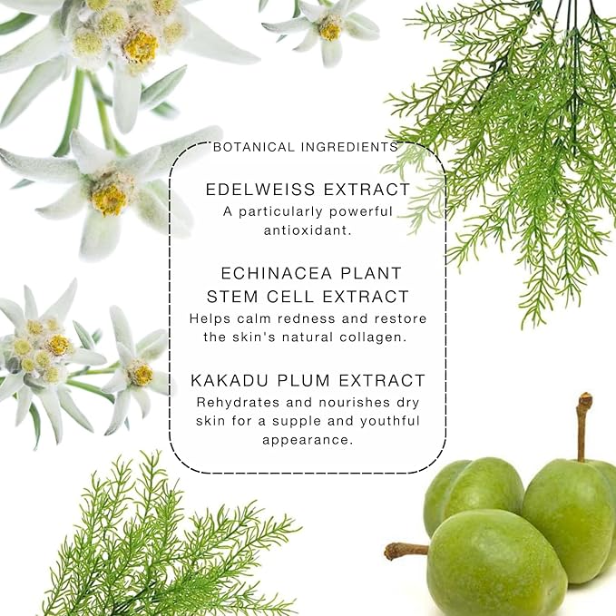 Biba De Sousa The Plant Stem Cell Peptide Serum - Intense Repair, Hydration & Youthful Glow with Plant Peptides, Hyaluronic Acid, Antioxidants, Vit B5 (1oz)