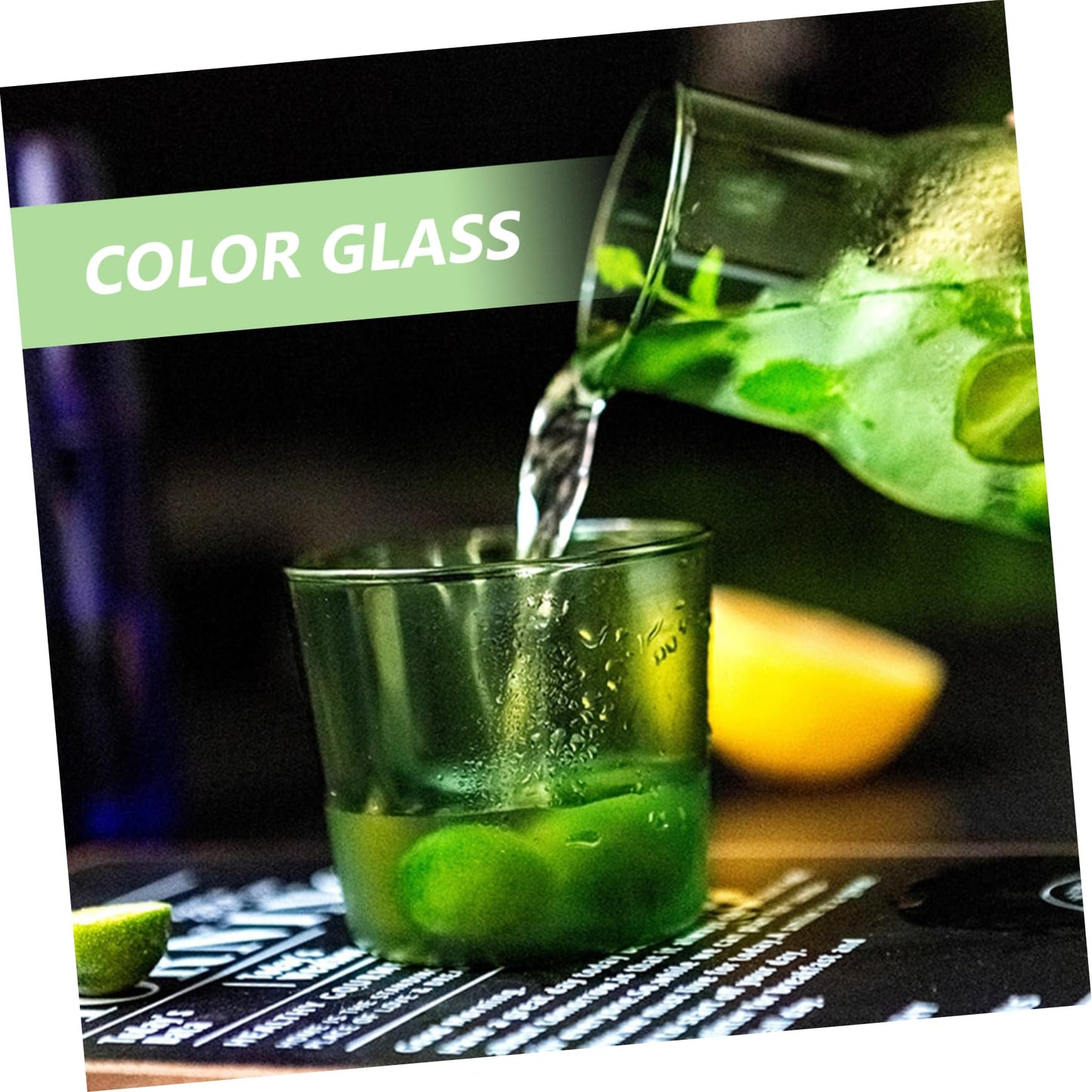 FELTECHELECTR Borosilicate Glass Cup and Water Bottle Set Water Cup Bottle Kitchenware Hotel Supplies for Thanksgiving Parties