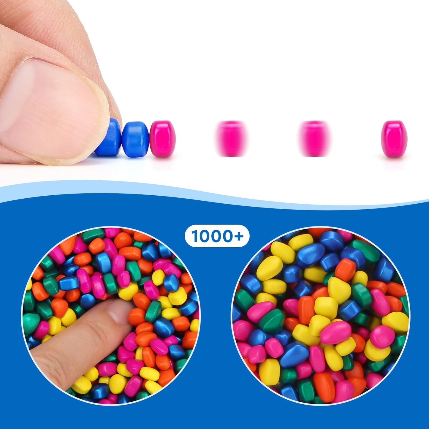 DYRDM 1000+ Original Ferrite Putty Multicolo, Fidget Toy Ferrite Stones for Stress Relief, Sensory Toy for Adults & Teens 14+, Holiday Stocking Stuffer, Ferrite Rocks Fidget Present for Office