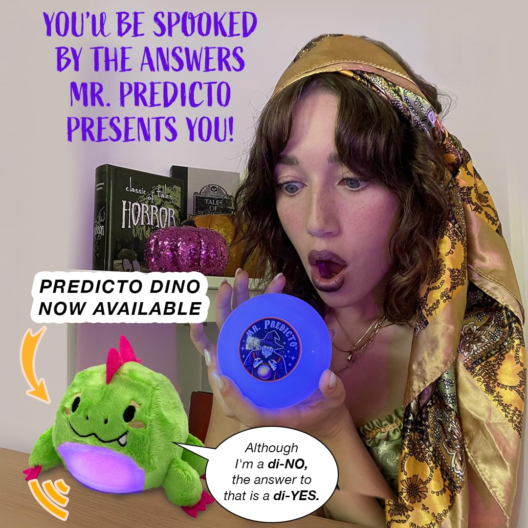 Kamhi World Mr Predicto Fortune Telling Ball - Ask Questions & Get Answers, Interactive Color Changing Crystal Ball, Novelty Toy with Lights, Fun Teen Gift