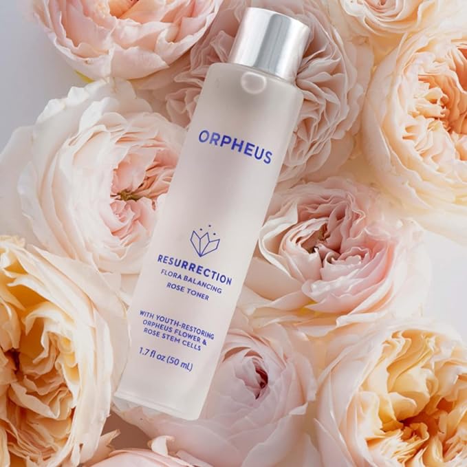 Orpheus Flora Balancing Face Toner - Rose Water-Based Balancing and Soothing Toner for Face Infused with Orpheus Flower Cell Extract and Rosa Damascena Stem Cells | 1.7 Fl. Oz. (50ml) Sensitive Skin