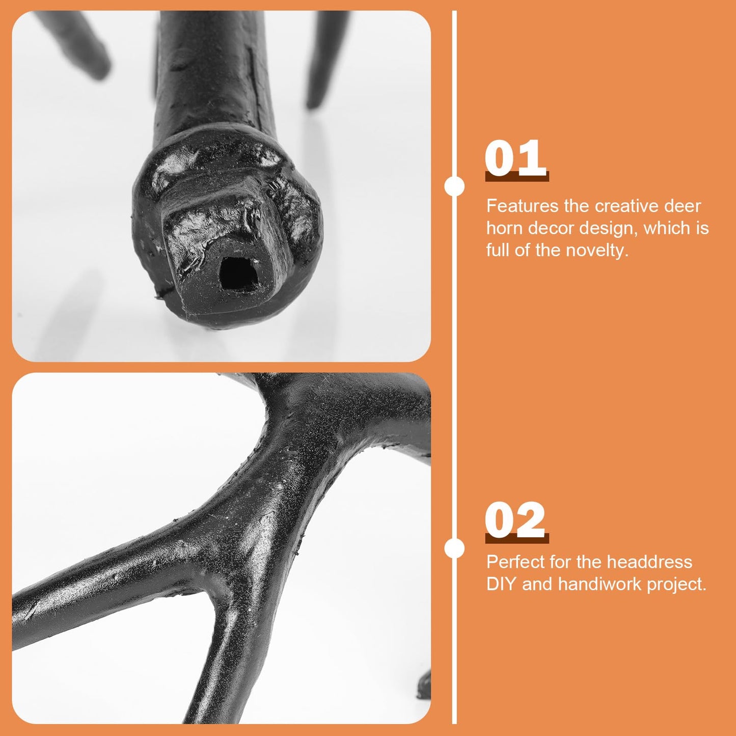 BESTOYARD Reindeer Antlers Headband - Halloween Elk Horns Deer Ears for DIY Projects, Cosplay, Costume Parties, and Holiday Decorations