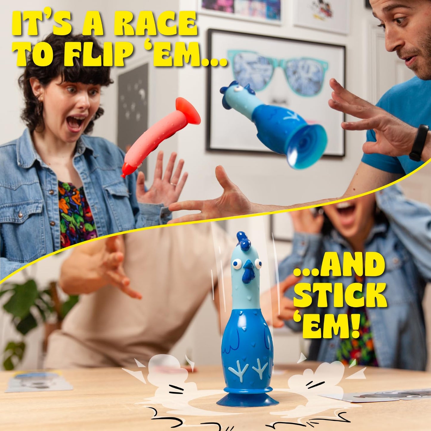 Big Potato Chicken vs Hotdog: The Ultimate Chaotic Party Game | Flipping-Fun Party Game for Families & Game Nights | Bonus Content Included!