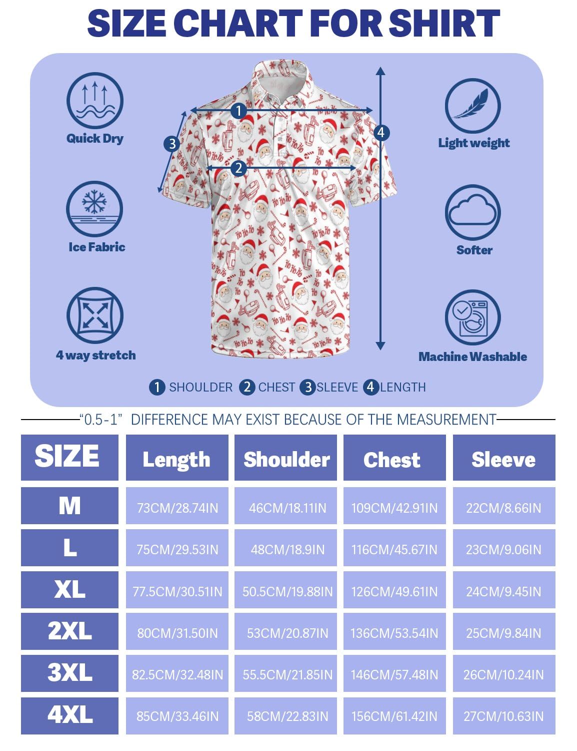 Funny Christmas Golf Polo Shirts for Men Fashion Short Sleeve Shirts Crazy Golf Shirt Christmas Outfits Quick Dry Hawaiian Shirt Golfer Gift