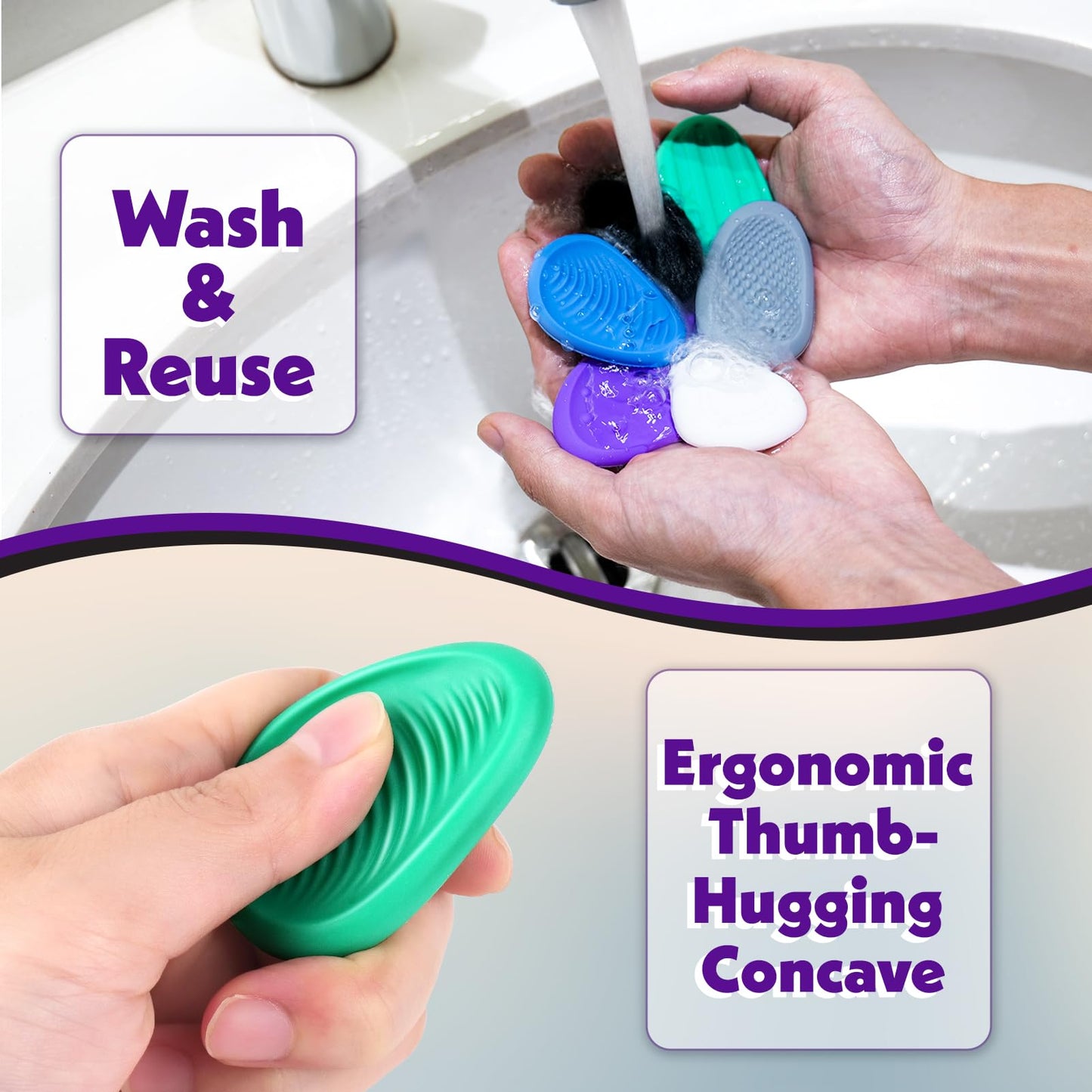 Fidget Toys Adults Sensory Stones: 12 Pack Textured Worry Stone for Autism Kids Calming Down - Fidget Stress Toys for Anxiety Relief - Students Prizes Fidget Toys