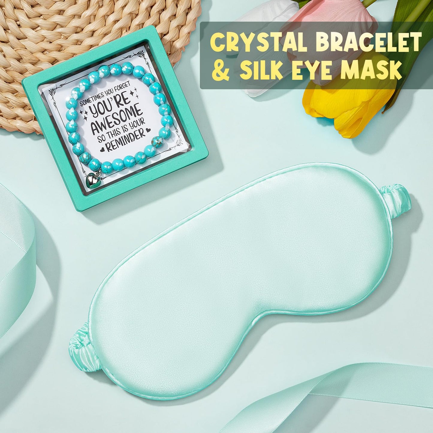 Birthday Gifts for Women Friendship, Unique Happy Birthday Gifts Basket for Mom Her Best Friend Sister Wife Girlfriend Coworker, Luxury Self Care Box Ocean Relaxing Spa Gifts Set for Women w/ Blanket