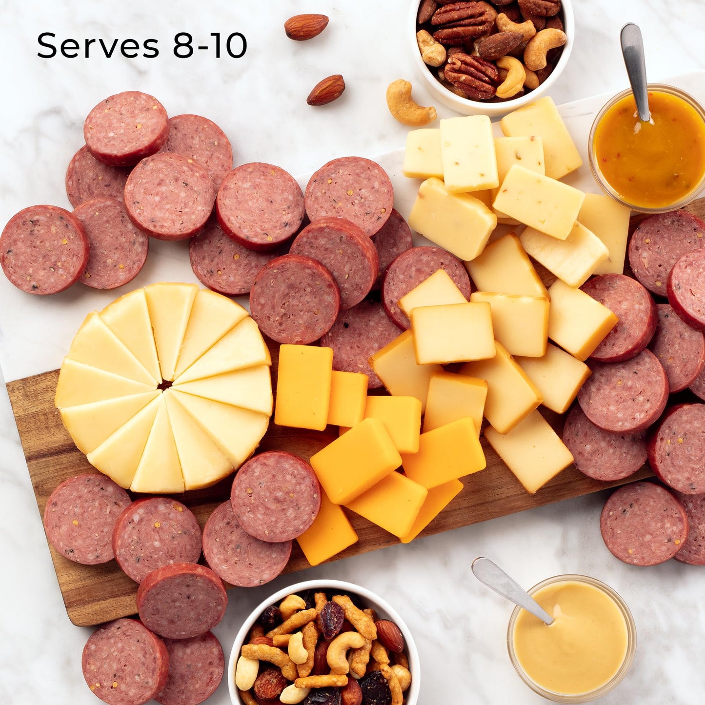 Hickory Farms Signature Beef Meat and Cheese Gift Basket (Large) - Box Set | Charcuterie Board Food | Summer Sausage | Father's Day | Mother's Day | Easter | Christmas | Holiday | Housewarming | Gourmet | Sympathy | Care Package