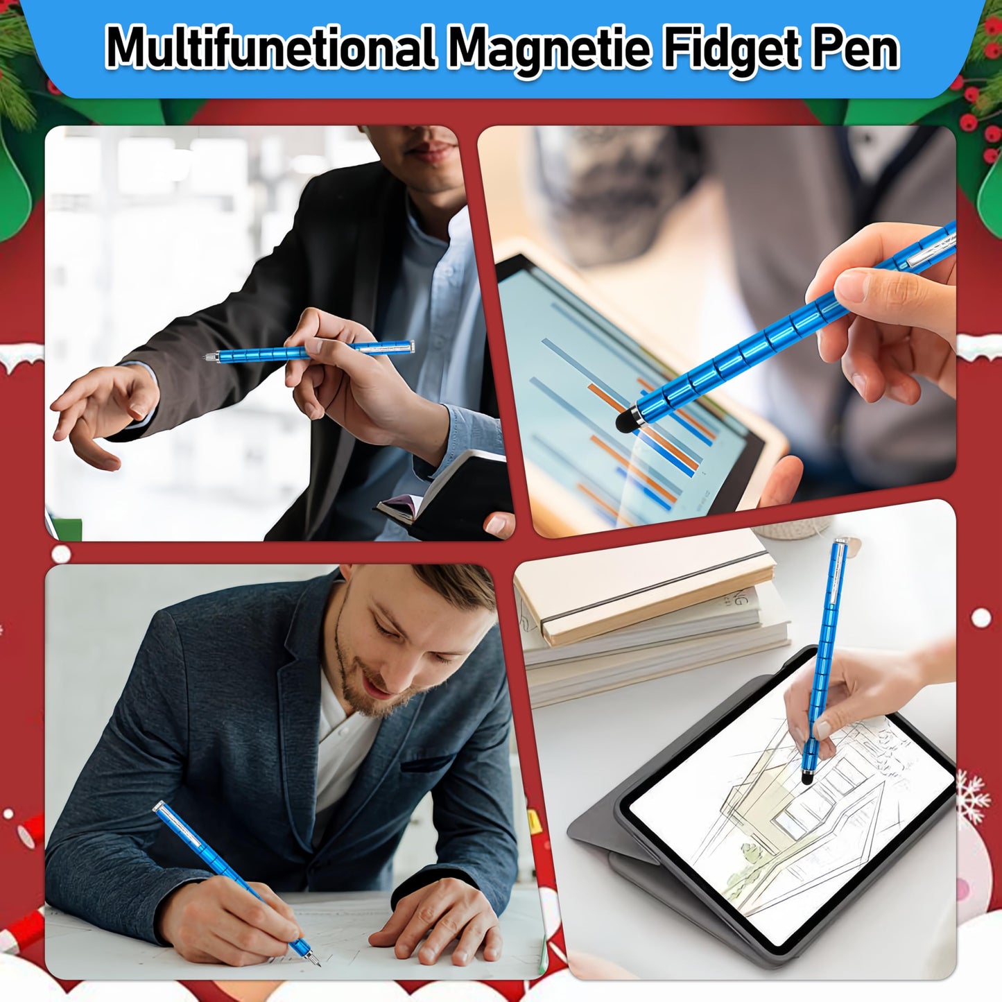 Felikray Magnetic Fidget Pen Toys for Adults Teens Cool Birthday Gifts for Young Men Unique Gifts for Teenage Boys Novelty Christmas Stocking Stuffers Gadget for Men Teen Boy Personalized Gifts