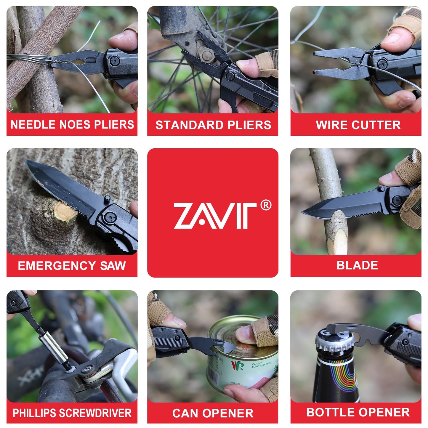 Gifts for Men Him Dad Husband, Multitool Knife, Mens Gifts for Christmas, Stocking Stuffers, Birthday Gift Ideas, Gadgets Gift for Men Unique, Camping, Hunting