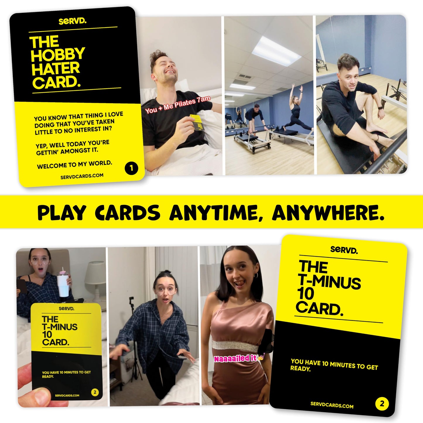 SERVD - Couples - The Hilarious Real-Life Couples Card Game | Funny Gift for Anniversary, Valentine's Day, Christmas, Date Nights & More | Unique Strategy Game