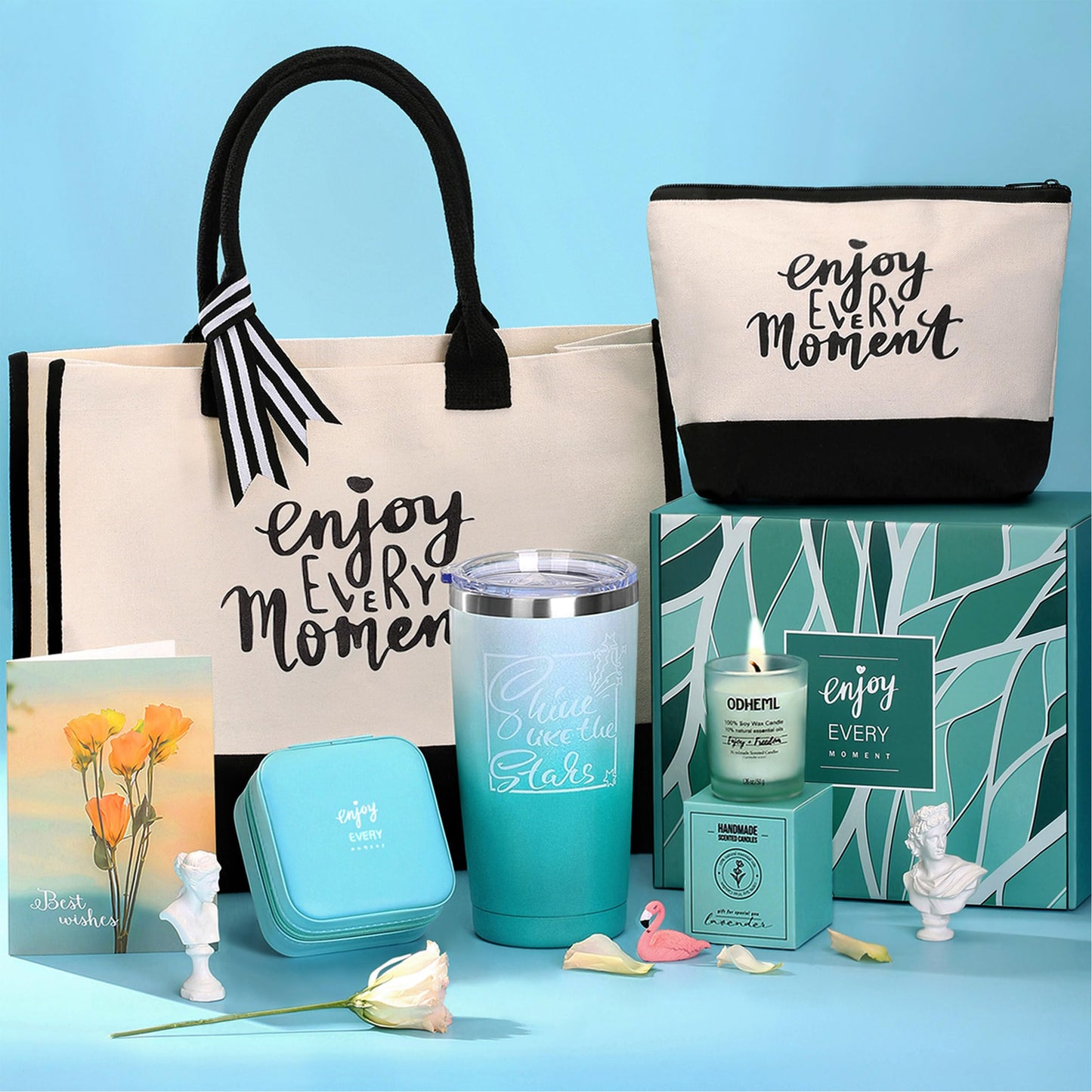 ITABLETAS Gifts for Women and Mom, Birthday Gifts, Unique Gift Set for Christmas, Mothers Day, Valentines Day, Tumbler Personalized Present for Friendship, Her, Girlfriend, Wife, Teacher, Bridesmaids