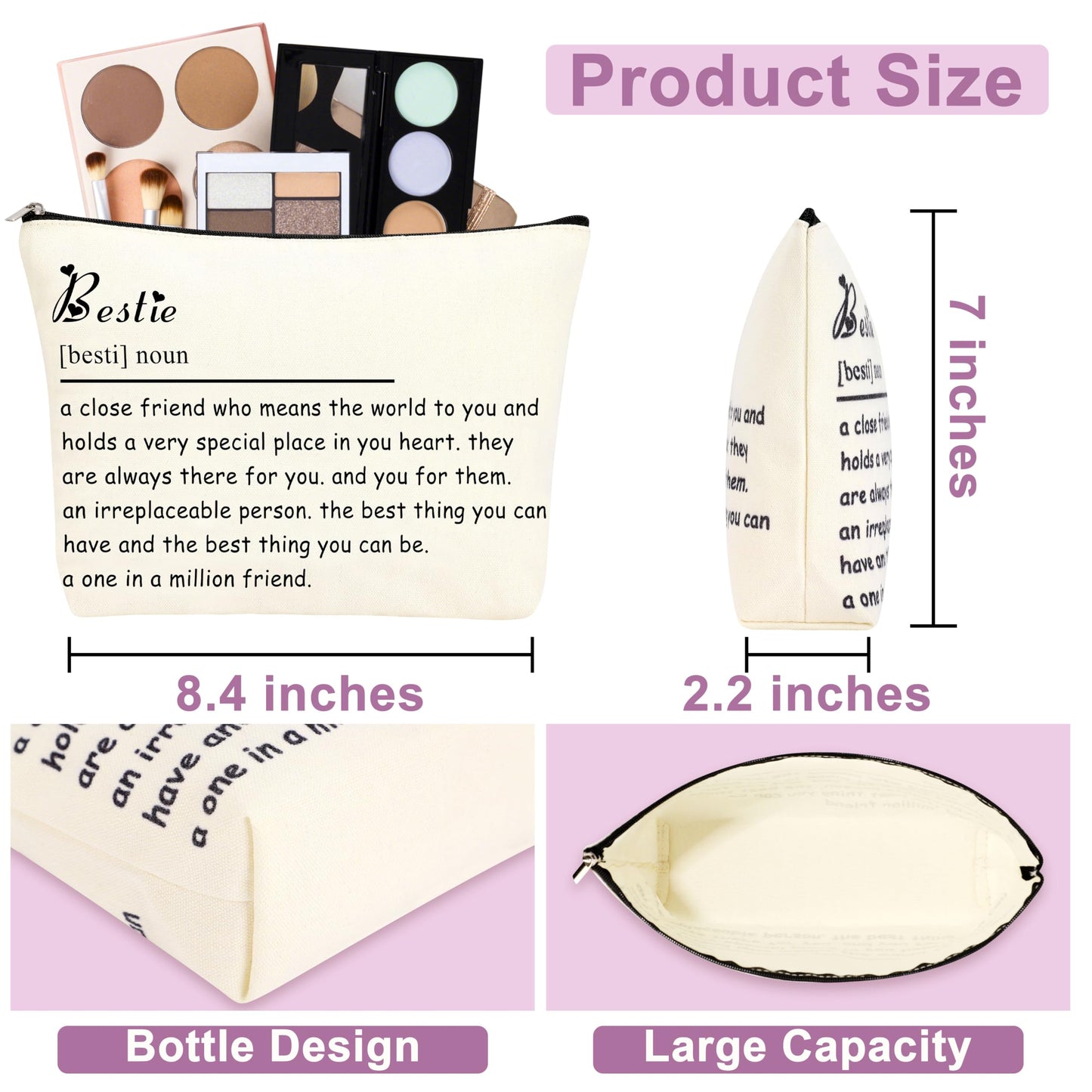 Best Friend Bestie Birthday Gifts for Women, Friendship Gifts for Best Friend Woman, Christmas Mothers Day Valentines Bestie Ideas Presents Basket Set of 6