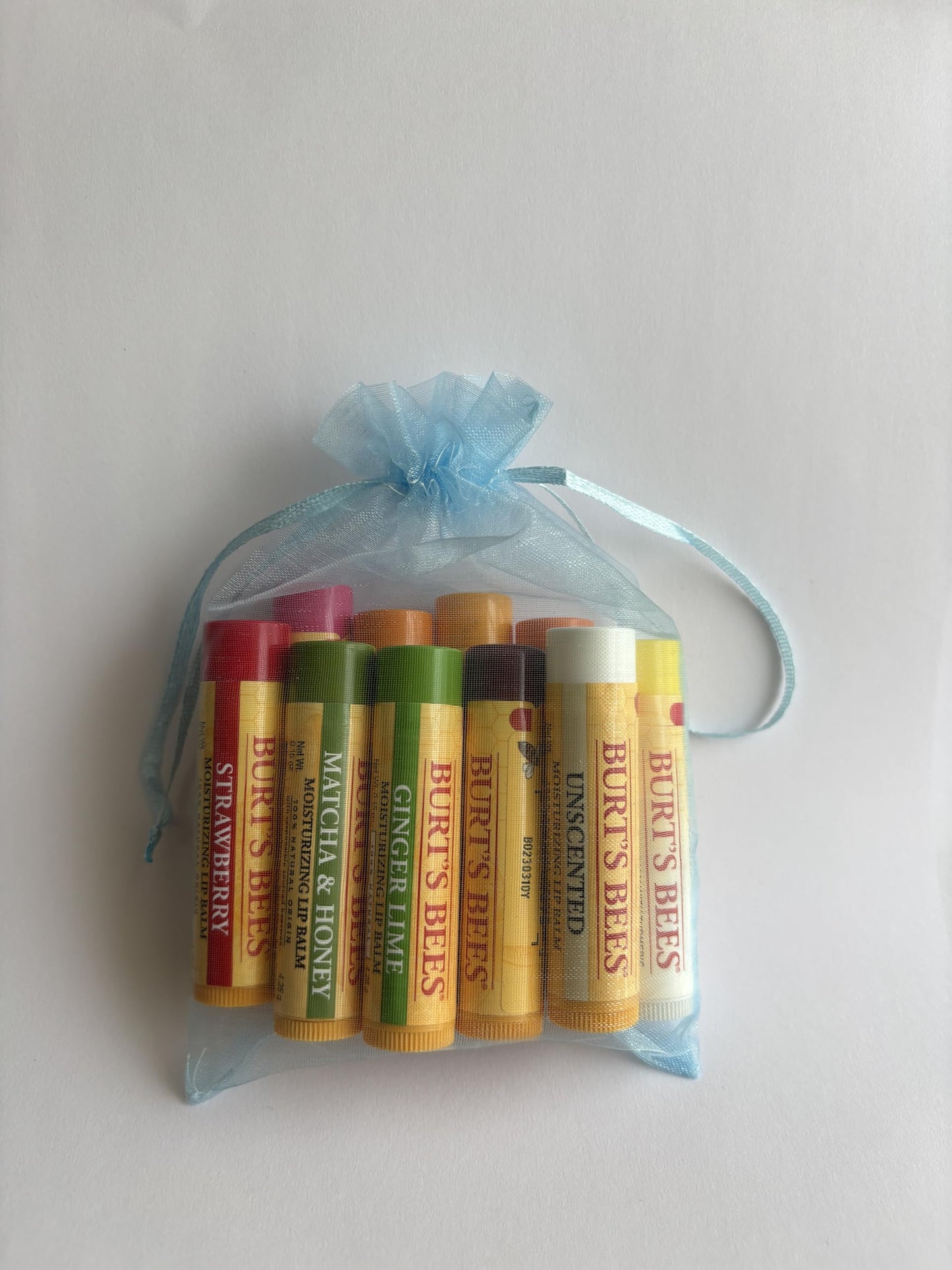 Burt's Bees 10 Pack Gift Set Lip Balm Assorted Mix Pack, 10 differnt flavors chosen at random