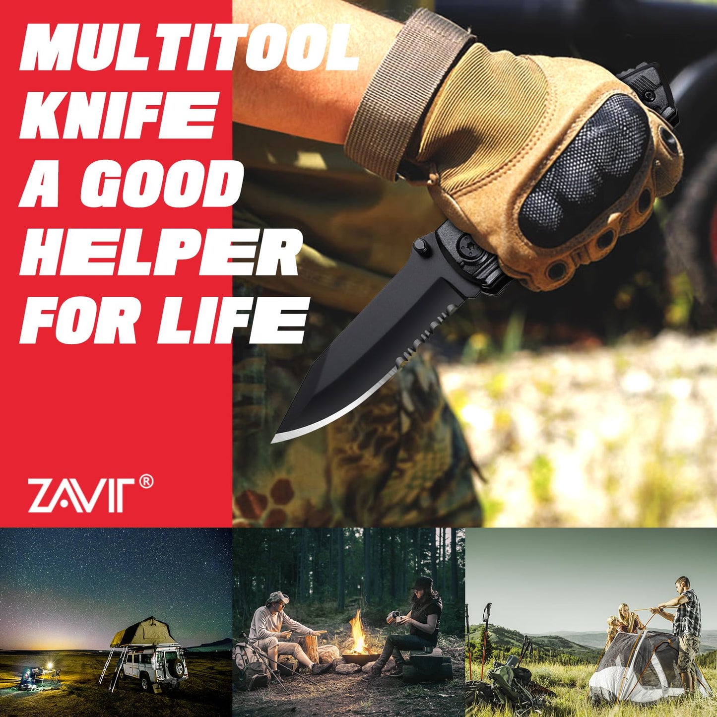 Gifts for Men Him Dad Husband, Multitool Knife, Mens Gifts for Christmas, Stocking Stuffers, Birthday Gift Ideas, Gadgets Gift for Men Unique, Camping, Hunting