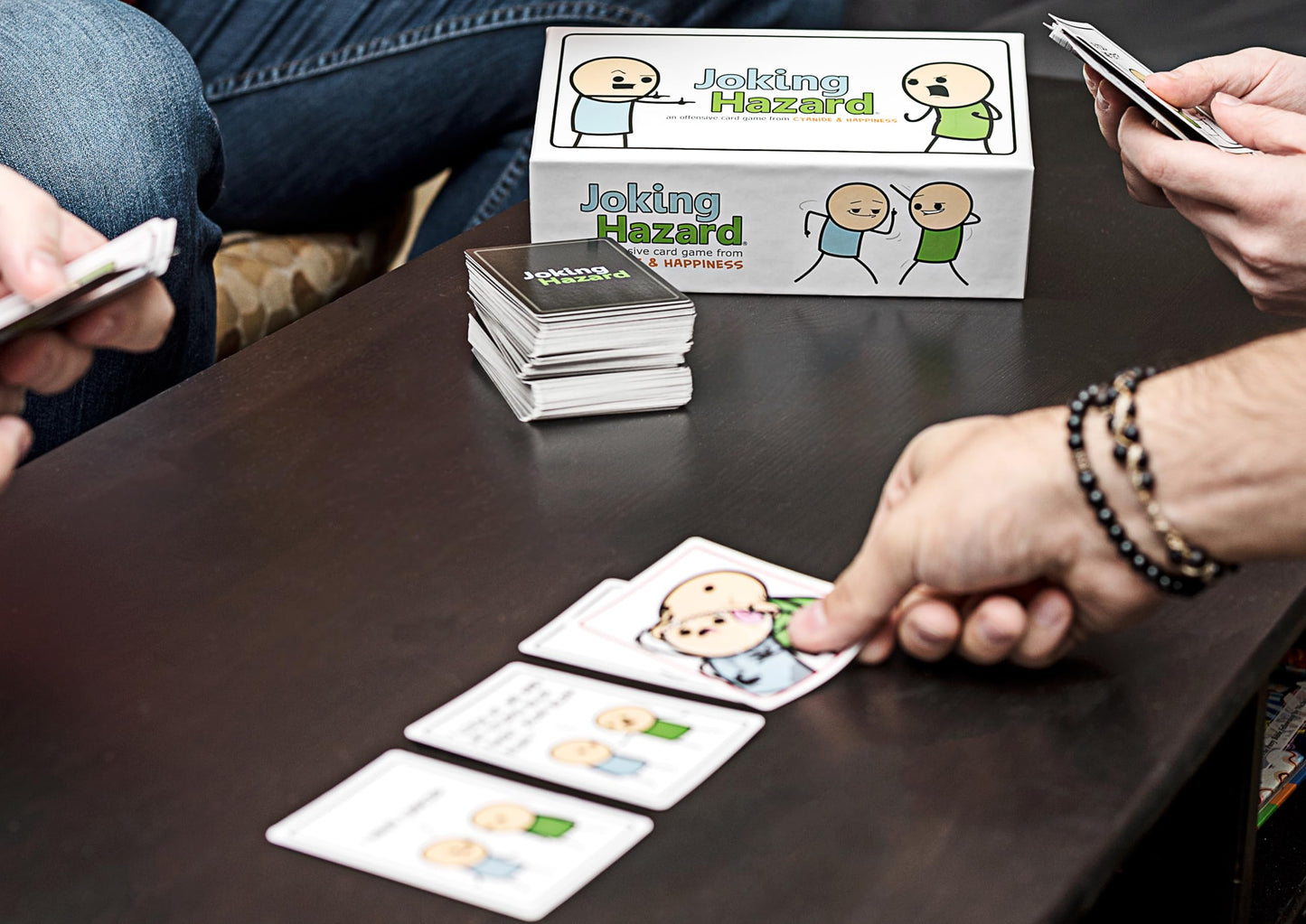 Joking Hazard by Cyanide & Happiness - 360+ Funny & Inappropriate Comic Cards, Hilarious Party Games | Includes Add-Your-Own-Words Cards