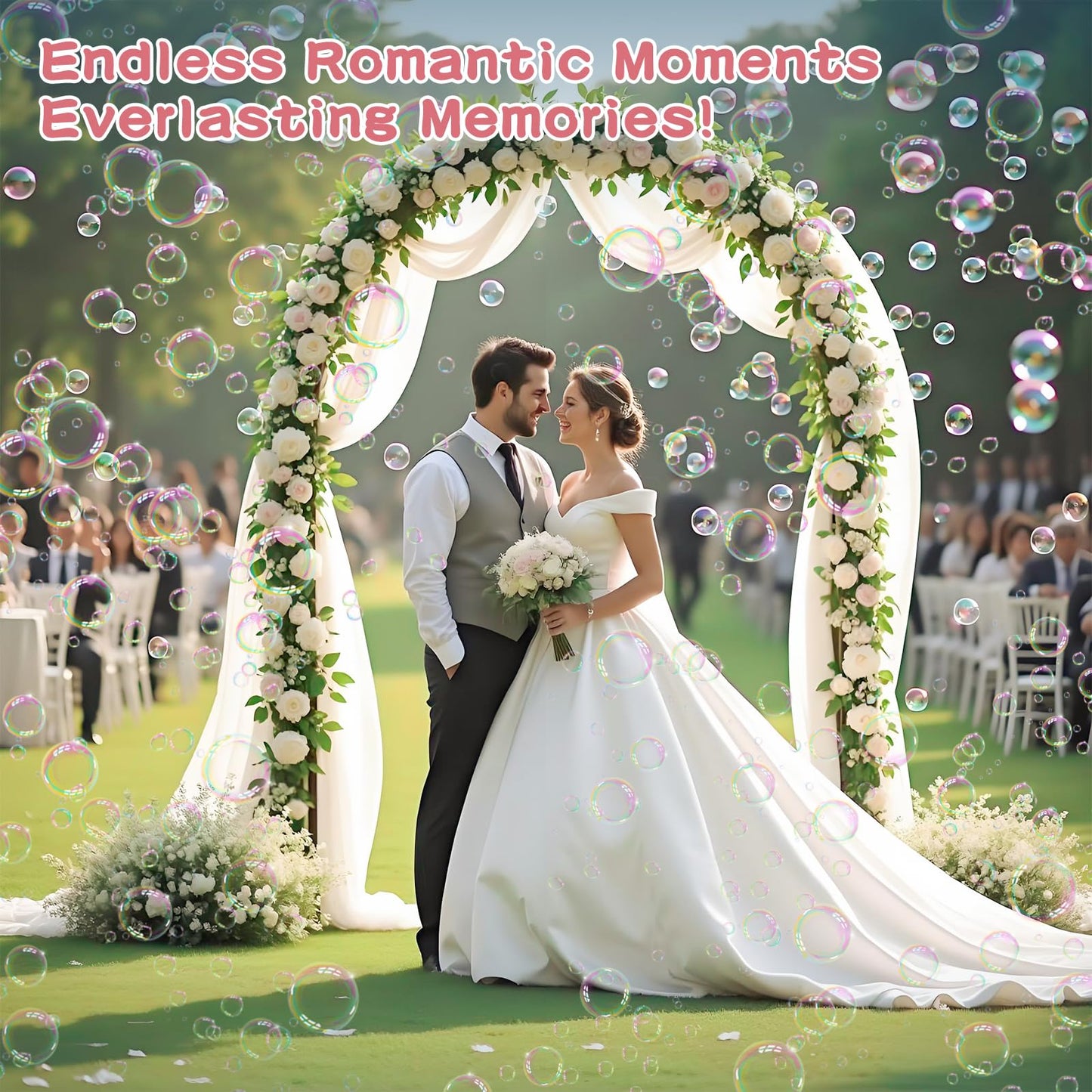 Bubble Machine Gun Kids Toys, Bubble Gun with Colorful Lights and Thousands Bubbles, Outdoor Toy Birthday Party Favors for Boys Girls Age 3 4 5 6 7 8 9 10 11 12 Years Old