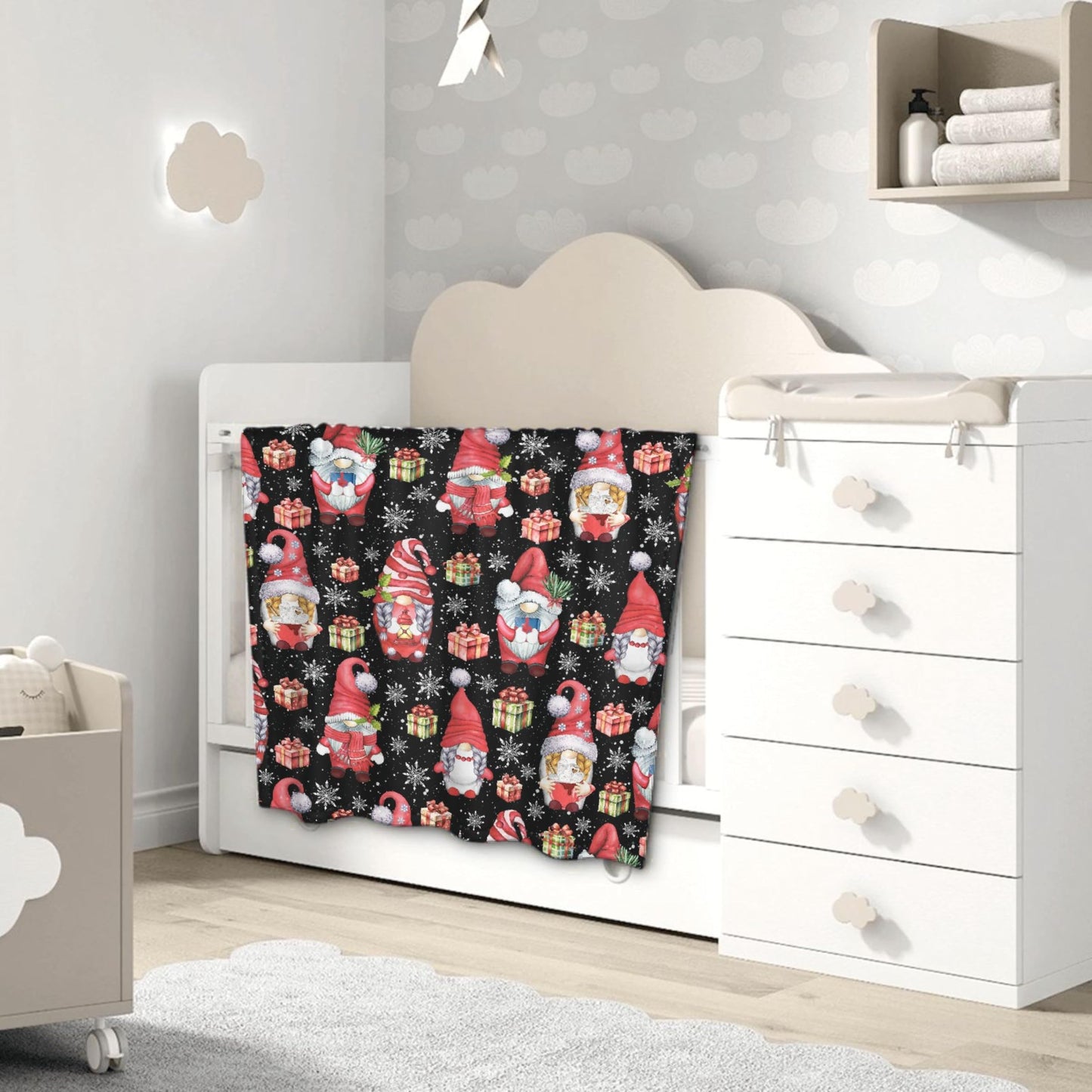 Christmas Gnomes Throw Blanket is Super Soft and Warm,The Lightweight Flannel Blanket is for All-Season Use,A Great Choice for Gifts 40"x30"for Pet