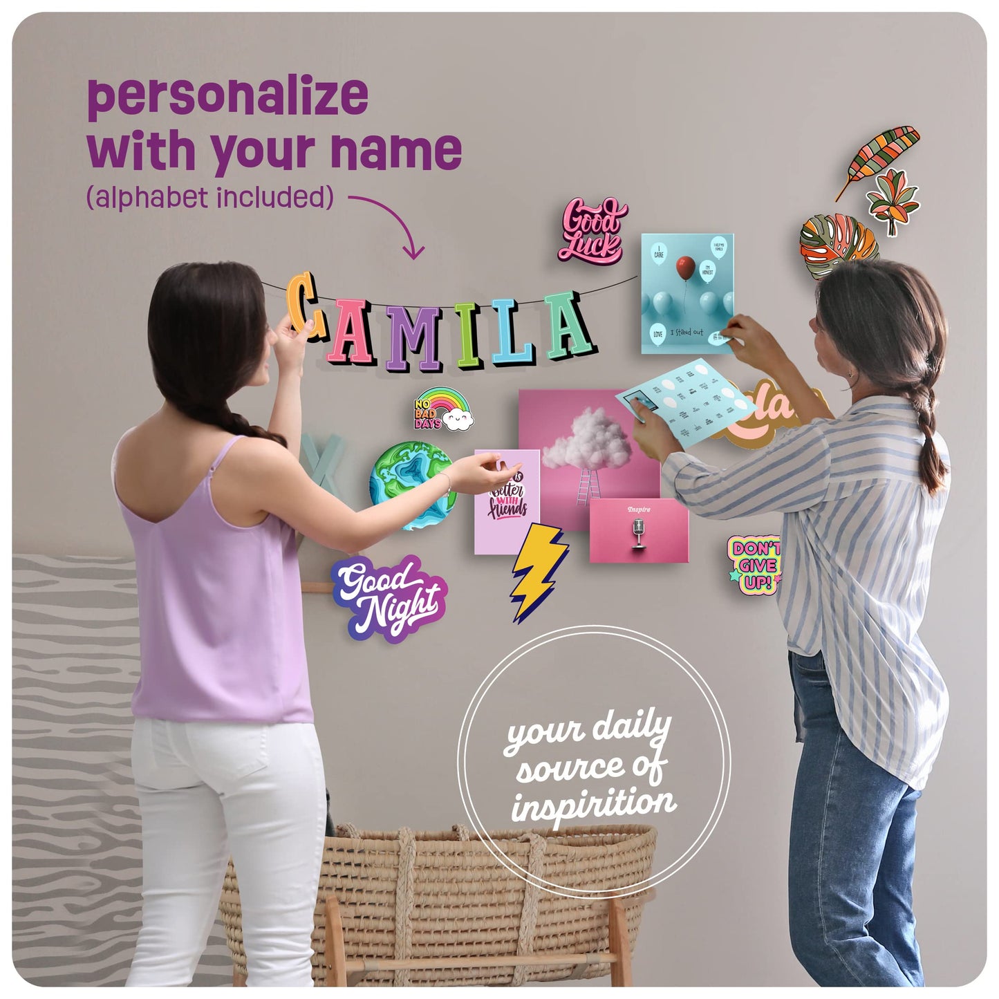 Pretty Me Wall Collage Kit for Teen & Tween Girls - Arts Craft Gift Ideas for Age 11, 12,13, 14, 15, 16 Year Old Girl - Birthday Gifts and Stuff for Teenage Bedroom Decor - Teens Creative Crafts Kits