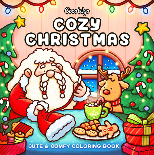 Cozy Christmas: Coloring Book for Adults and Kids (Cozy Spaces Coloring)