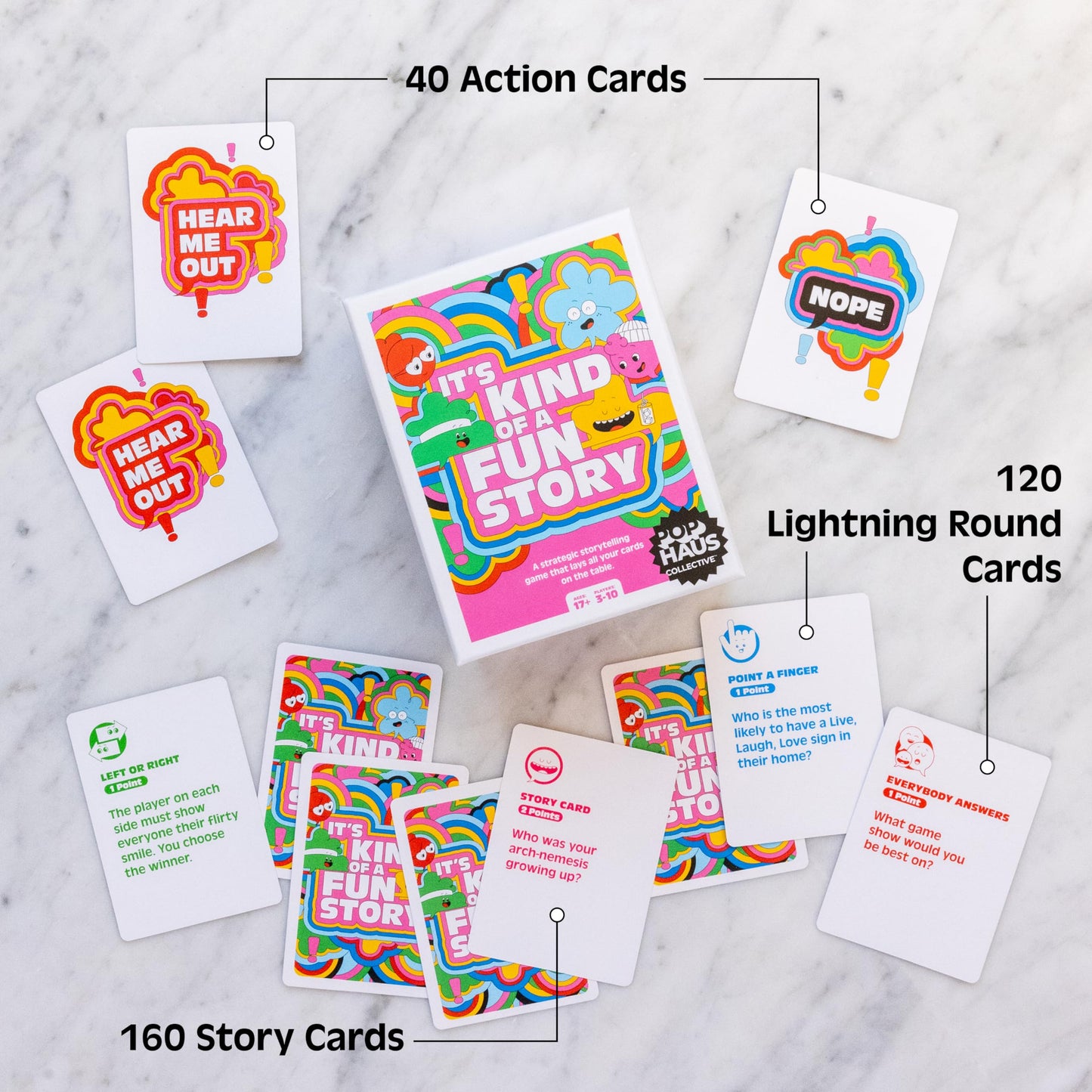 PopHaus Collective It's Kind of a Fun Story - Adult Party Card Game [Perfect for Game Nights, Pre-Games, Happy Hours, Family Gatherings, Bachelorette Parties, Storytelling]