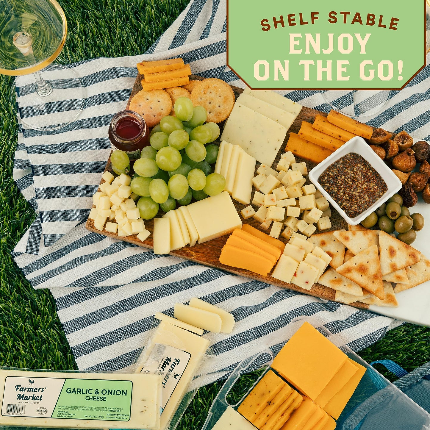 Holiday Charcuterie Gift Box, Wisconsin Cheese and Sausage, Farmers Market, Christmas and Thanksgiving Gift Basket, Curated Selection